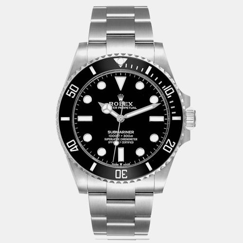 Submariner Non Date Ceramic Bezel Steel Mens Watch 124060 - Rolex - Modalova