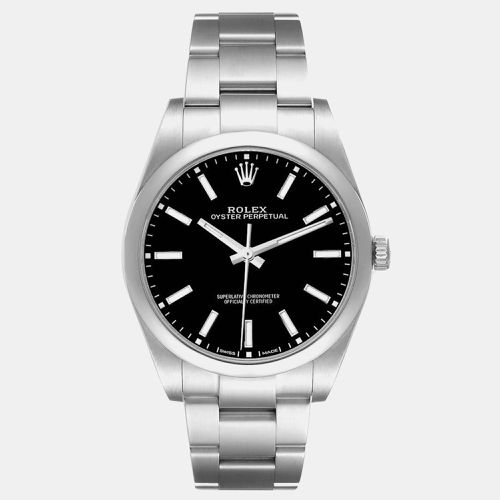 Oyster Perpetual 39 Dial Steel Mens Watch 114300 - Rolex - Modalova