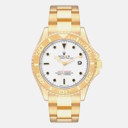 Yachtmaster 40mm Yellow Gold Dial Mens Watch 16628 - Rolex - Modalova