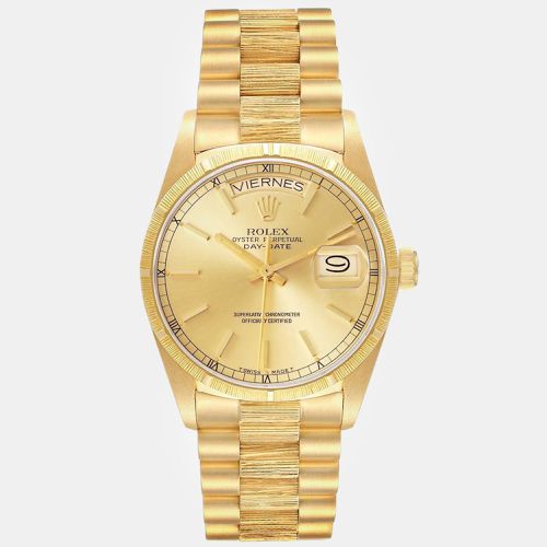 Day-Date President Yellow Bark Finish Men's Watch 36.0 mm - Rolex - Modalova