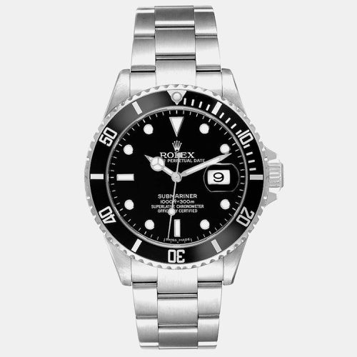 Submariner Date Dial Steel Men's Watch 16610 40 mm - Rolex - Modalova