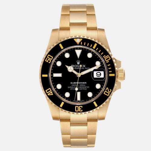 Submariner Black Dial Yellow Men's Watch 40.0 mm - Rolex - Modalova