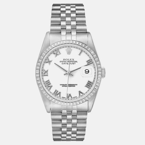 Datejust Roman Dial Steel Men's Watch 36.0 mm - Rolex - Modalova