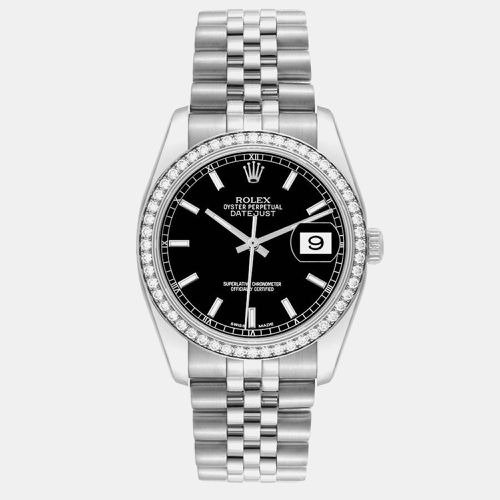 Datejust Dial Diamond Steel Men's Watch 36.0 mm - Rolex - Modalova