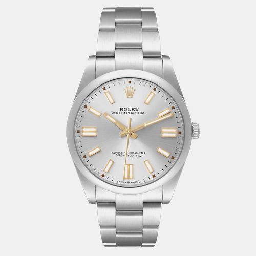 Oyster Perpetual Dial Steel Men's Watch 41.0 mm - Rolex - Modalova