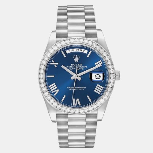 Day-Date President White Gold Diamond Men's Watch 228349 40 mm - Rolex - Modalova