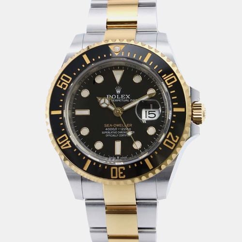 K YG Dial Stainless Steel Sea-Dweller Watch 43mm - Rolex - Modalova