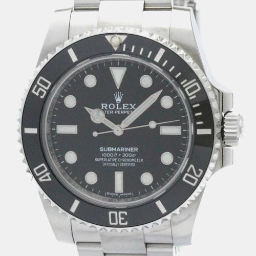 Stainless Steel Submariner 114060 Automatic Men's Wristwatch 40 mm - Rolex - Modalova