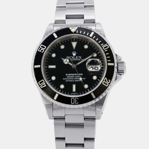 Dial Stainless Steel Submariner Date Wristwatch 40 mm - Rolex - Modalova