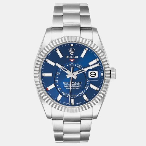 Sky-Dweller Dial Steel White Gold Mens Watch 326934 - Rolex - Modalova