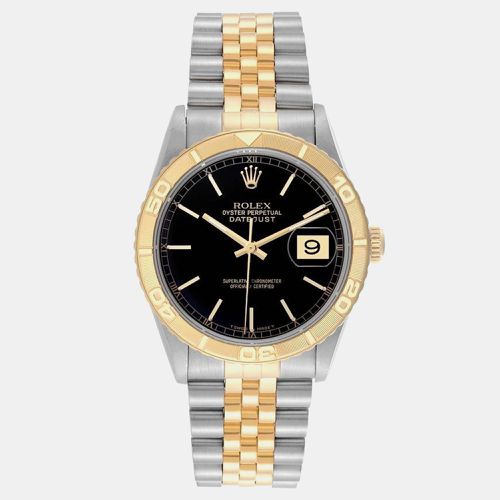 Datejust Turnograph Dial Yellow Gold Steel Mens Watch 16263 - Rolex - Modalova