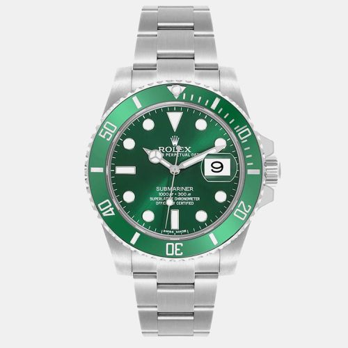 Submariner Hulk Dial Steel Mens Watch 116610LV - Rolex - Modalova