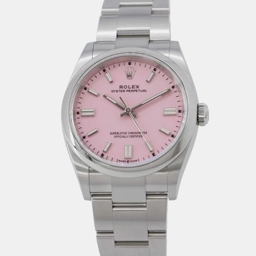 Candy Dial Stainless Steel Oyster Perpetual W36mm - Rolex - Modalova