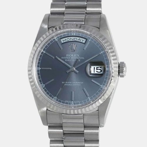 K WG Gray Dial Day-Date W36mm - Rolex - Modalova