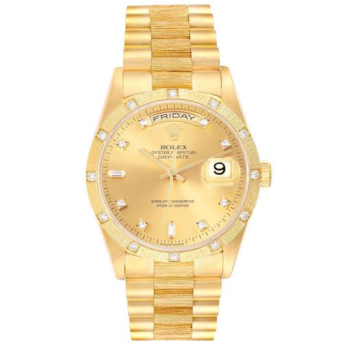 President Day-Date 18K Yellow Diamond Men's Watch 36.0 mm - Rolex - Modalova