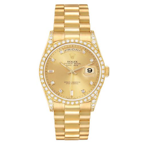 President Day-Date Yellow Diamond Men's Watch 36.0 mm - Rolex - Modalova