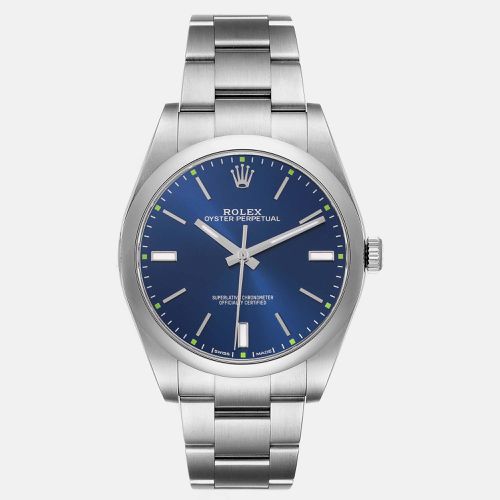 Oyster Perpetual Dial Steel Men's Watch 39.0 mm - Rolex - Modalova