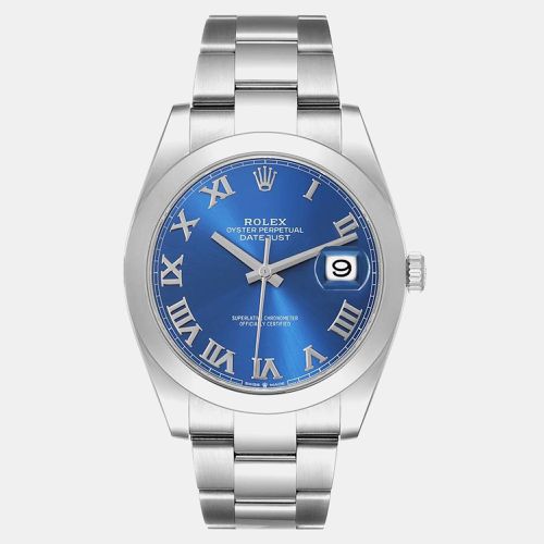 Datejust 41 Roman Dial Steel Men's Watch 126300 41 mm - Rolex - Modalova