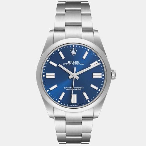 Oyster Perpetual Dial Steel Men's Watch 41 mm - Rolex - Modalova