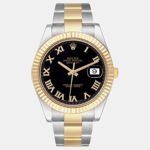 Datejust II Steel Yellow Gold Dial Men's Watch 41.0 mm - Rolex - Modalova