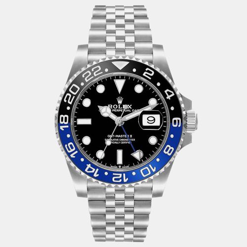 GMT Master II Batgirl Blue Bezel Steel Mens Watch 126710 - Rolex - Modalova