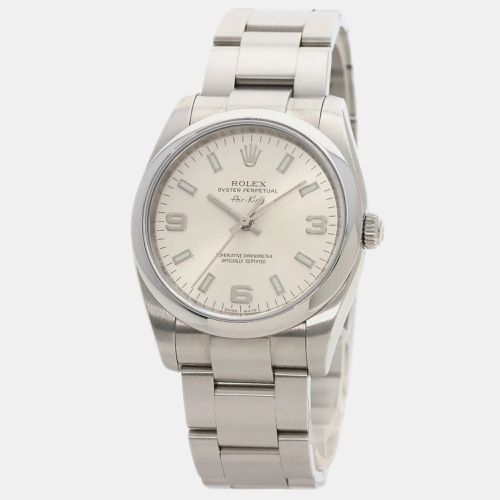 Stainless Steel Air-King 114200 Automatic Men's Wristwatch 34 mm - Rolex - Modalova