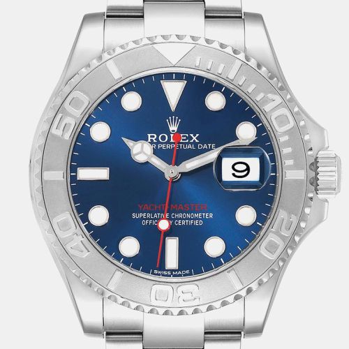 Yachtmaster Steel Platinum Bezel Dial Men's Watch 40.0 mm - Rolex - Modalova