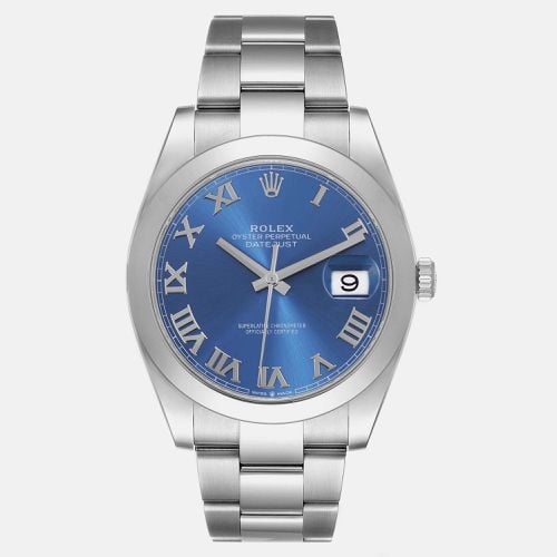 Datejust 41 Roman Dial Steel Mens Watch 126300 - Rolex - Modalova