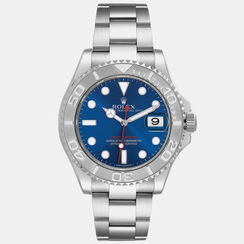 Yachtmaster Steel Platinum Bezel Dial Mens Watch 116622 - Rolex - Modalova