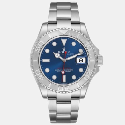 Yachtmaster Steel Platinum Bezel Dial Mens Watch 116622 - Rolex - Modalova