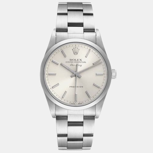 Air King Dial Smooth Bezel Steel Men's Watch 34.0 mm - Rolex - Modalova