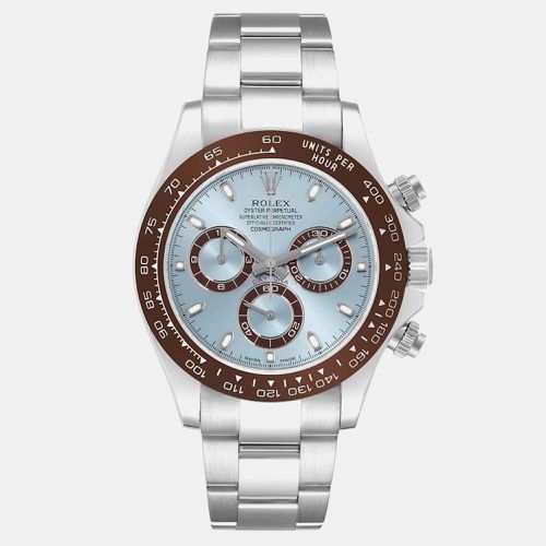 Daytona Ice Dial Platinum Chronograph Watch 116506 - Rolex - Modalova