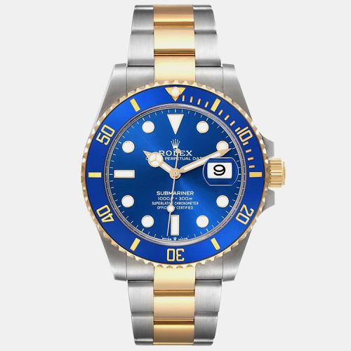 Submariner 41 Steel Yellow Gold Dial Mens Watch 126613 - Rolex - Modalova