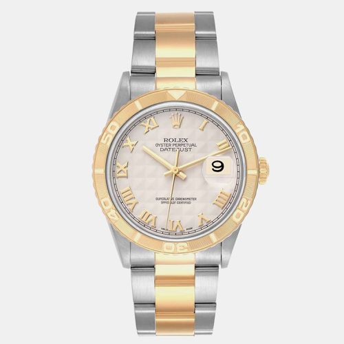 Datejust Turnograph Steel Yellow Gold Pyramid Dial Watch 36.0 mm - Rolex - Modalova