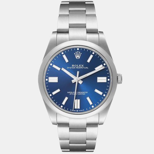 Oyster Perpetual Dial Steel Men's Watch 41.0 mm - Rolex - Modalova