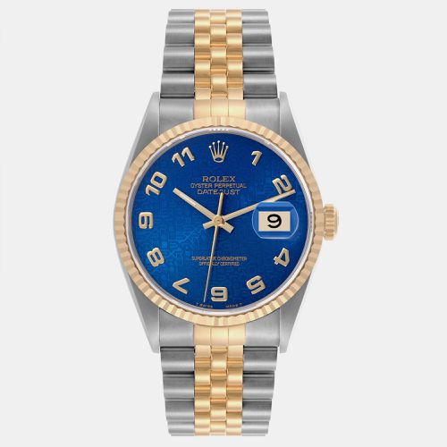 Datejust Steel Yellow Gold Anniversary Dial Watch 36.0 mm - Rolex - Modalova