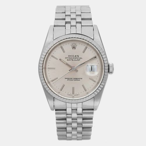 K White Gold Stainless Steel Datejust 16234 Automatic Men's Wristwatch 36 mm - Rolex - Modalova