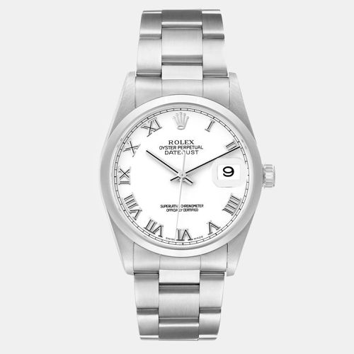 Datejust Dial Smooth Bezel Steel Men's Watch 36 mm - Rolex - Modalova