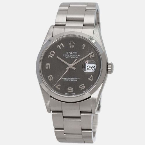 Stainless Steel Datejust 16200 Automatic Men's Wristwatch 36 mm - Rolex - Modalova