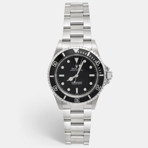 Black Stainless Steel Submariner 14060 Men's Wristwatch 40 mm - Rolex - Modalova