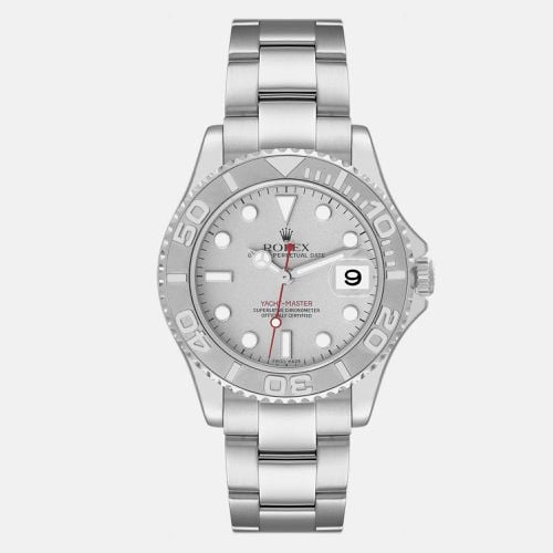 Yachtmaster Midsize Steel Platinum Men's Watch 35.0 mm - Rolex - Modalova