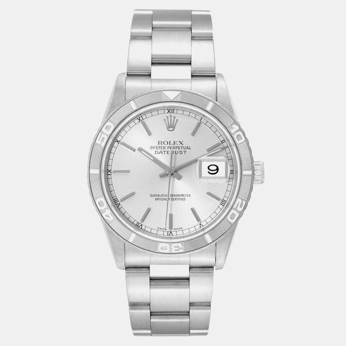 Datejust Turnograph Steel White Gold Men's Watch 36 mm - Rolex - Modalova