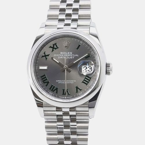 Stainless Steel Datejust Automatic Men's Wristwatch 36 mm - Rolex - Modalova