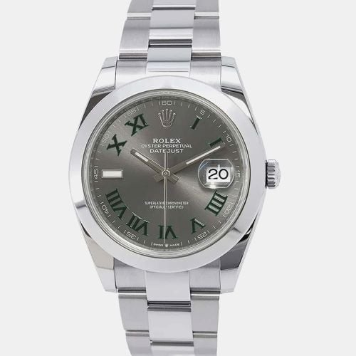 Stainless Steel Datejust 126300 Automatic Men's Wristwatch 41 mm - Rolex - Modalova