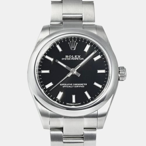 Stainless Steel Oyster Perpetual Automatic Men's Wristwatch 31 mm - Rolex - Modalova