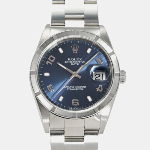 Stainless Steel Oyster Perpetual Date 15210 Men's Wristwatch 34 mm - Rolex - Modalova