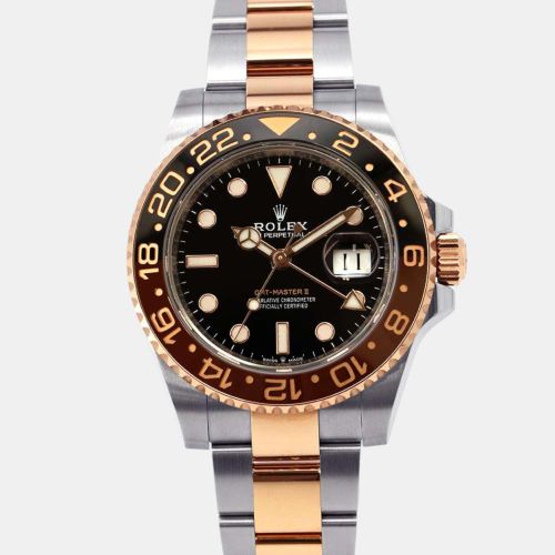 K Rose Gold Stainless Steel GMT-Master II 126711CHNR Automatic Men's Wristwatch 40 mm - Rolex - Modalova