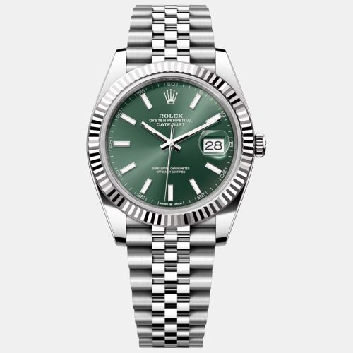 K White Gold and Stainless Steel automatic Datejust 41 126334 41 mm - Rolex - Modalova