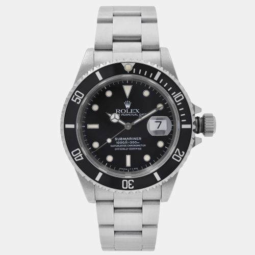 Stainless Steel Submariner Date 16610 Automatic Men's Wristwatch 40 mm - Rolex - Modalova