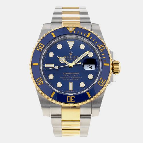 K Yellow Gold and Stainless Steel Submariner 116613LB Men's Wristwatch 40 mm - Rolex - Modalova